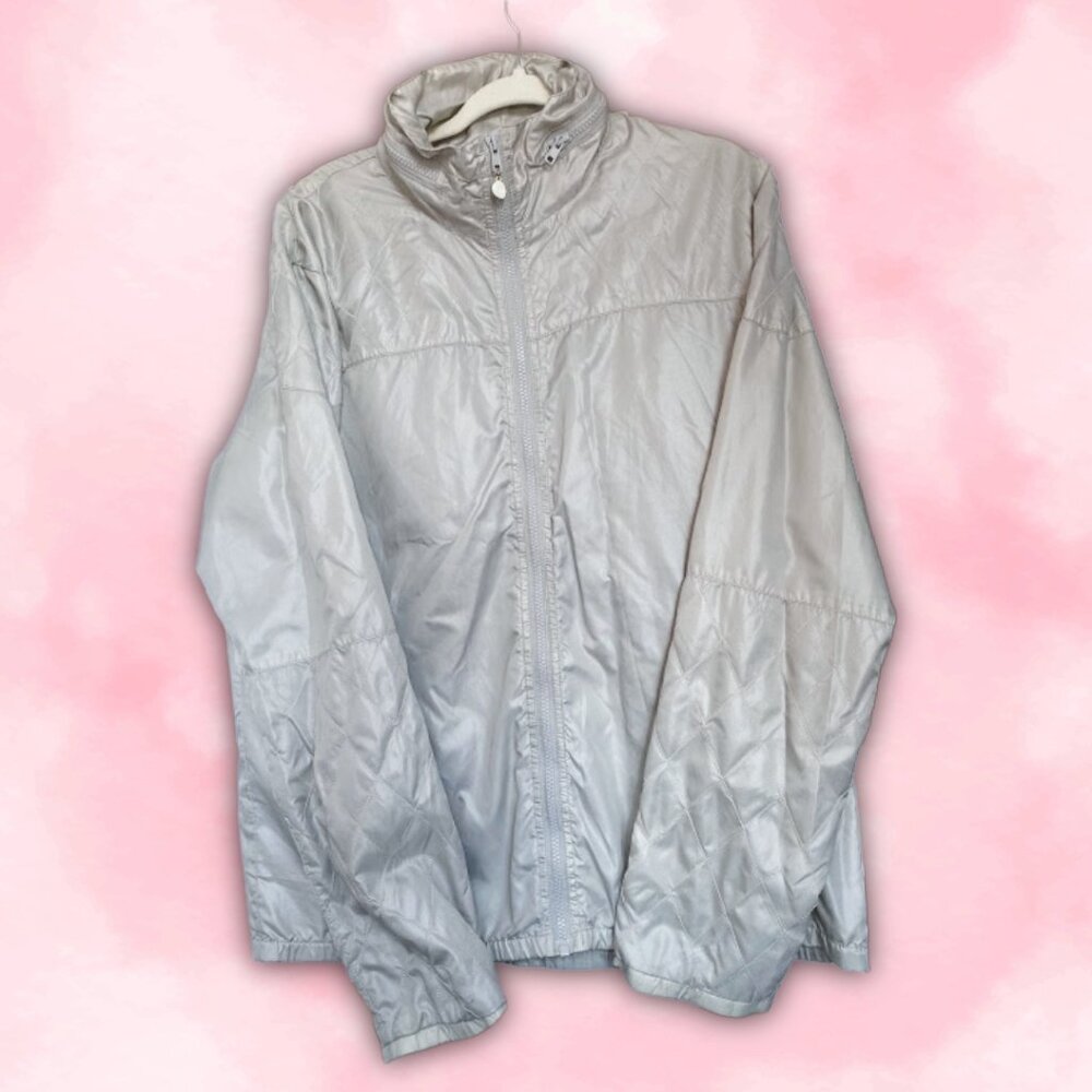 Cheap Monday silver grey quilted spring jacket